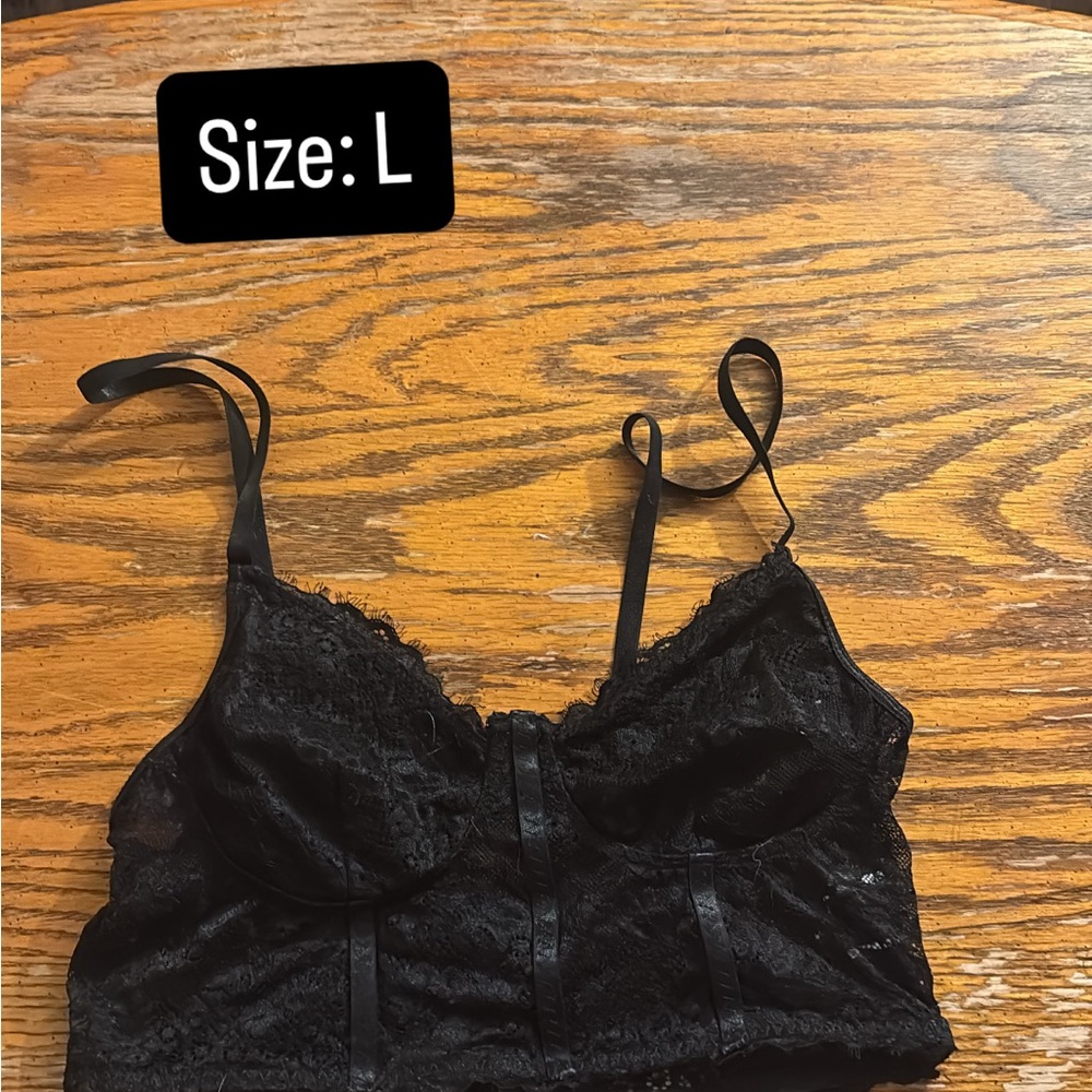 Elegant Black Lace Bralette
